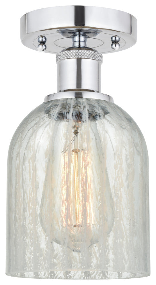 Innovations 616-1F-PC-G2511 Caledonia 1 Light Semi-Flush Mount, Polished Chrome