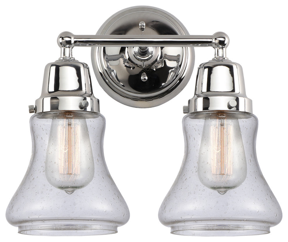 Innovations 623-2W-PC-G194 2-Light Bath Vanity Light, Polished Chrome