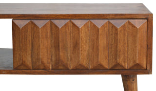 Chestnut Prism Sliding Media Unit