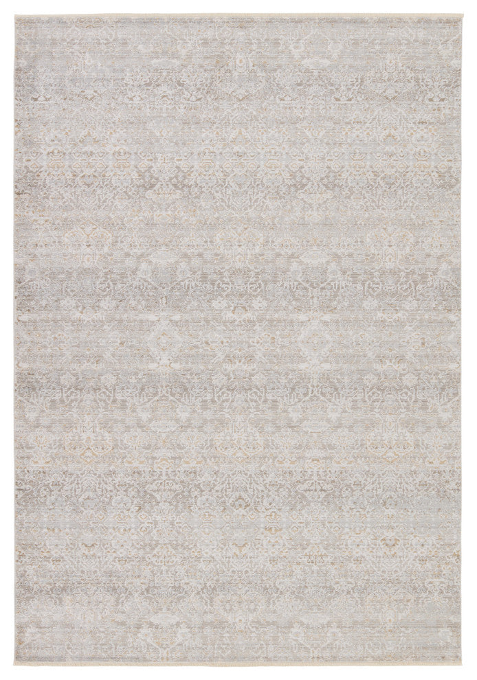 Vibe by Jaipur Living Wayreth Floral Taupe/ Silver Area Rug 5'3"X7'6"