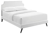 Corene Queen Platform Bed with Round Splayed Legs