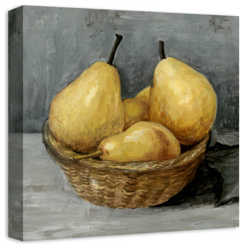 Painterly Pears 16x16 Canvas Wall Art
