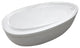 Renoir 38 x 71 Oval Freestanding Air Jetted Bathtub with Reversible Drain