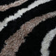 Hand Tufted Shag Polyester Area Rug Geometric Black, [Rectangle] 10'x13'