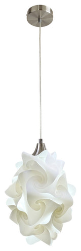 Chi Pendant Light, Nickel, Small