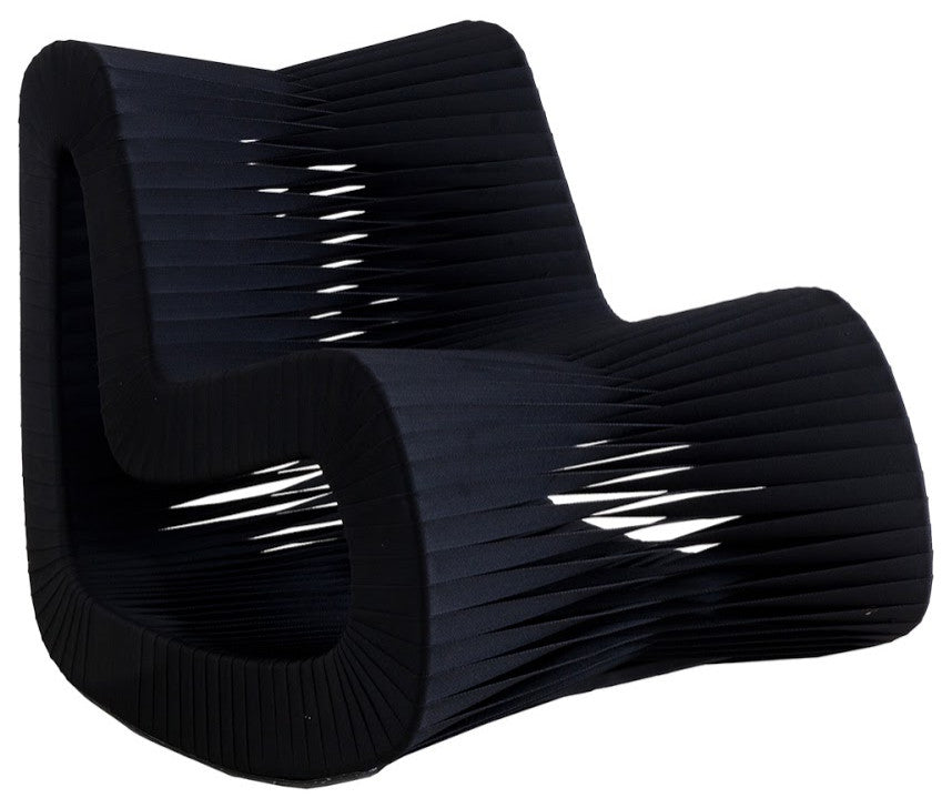 Seat Belt Rocking Chair, Black/Black