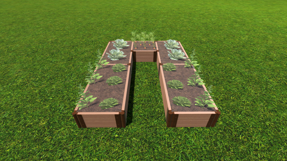 Walk-In Classic Sienna 'Alamo' 8'x8'x11" Raised Garden Bed, 2" Profile