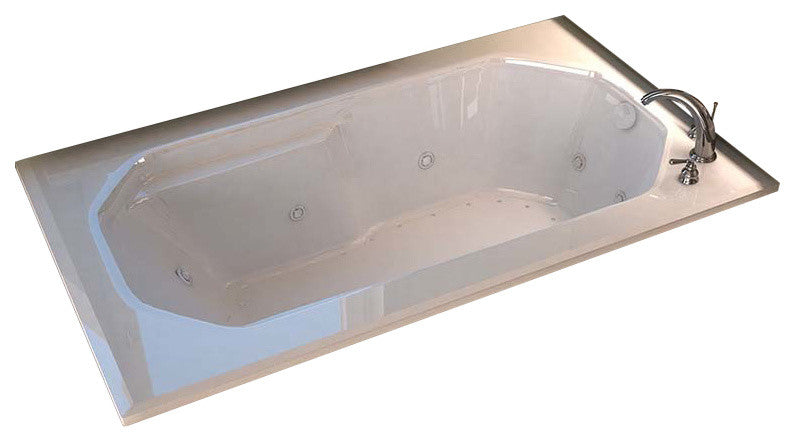 Venzi Grand Tour Irma 36 x 60 Rectangular Air & Whirlpool Jetted Bathtub