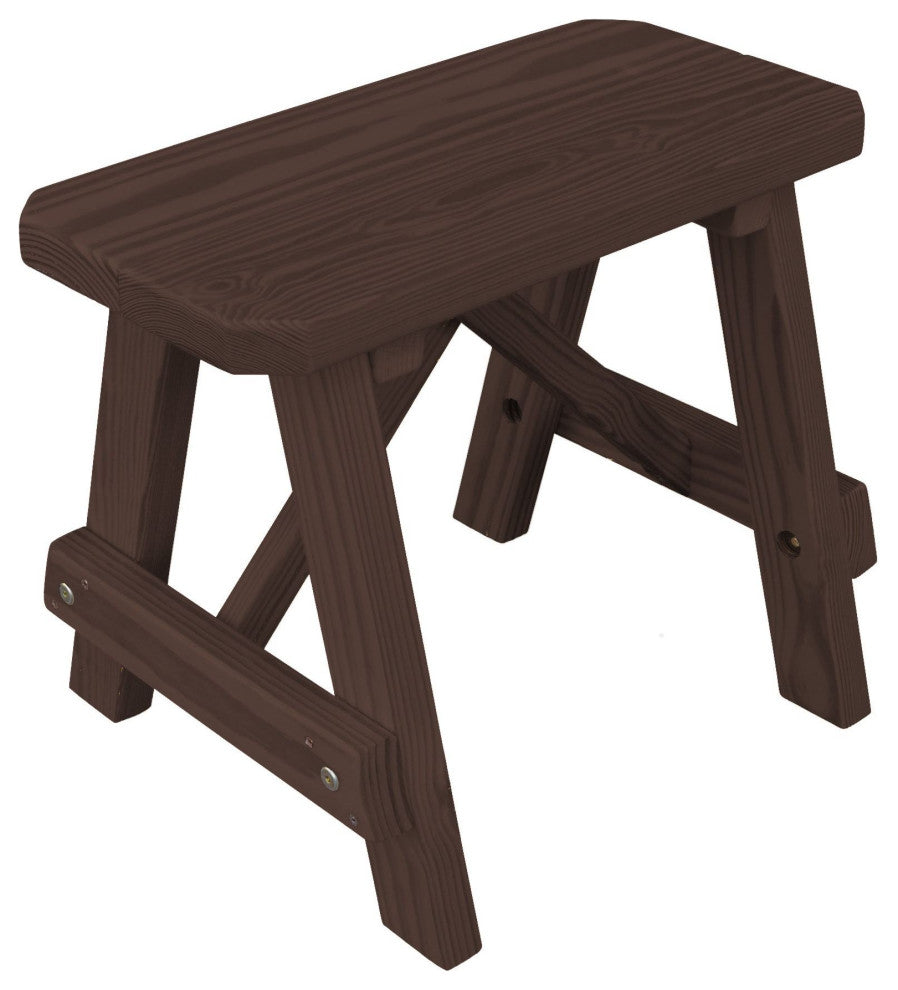 Pine Traditional Picnic Bench, Walnut Stain, 2 Foot