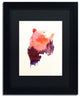 Robert Farkas 'Love Forever' Art, Black Frame, Black Mat, 14x11