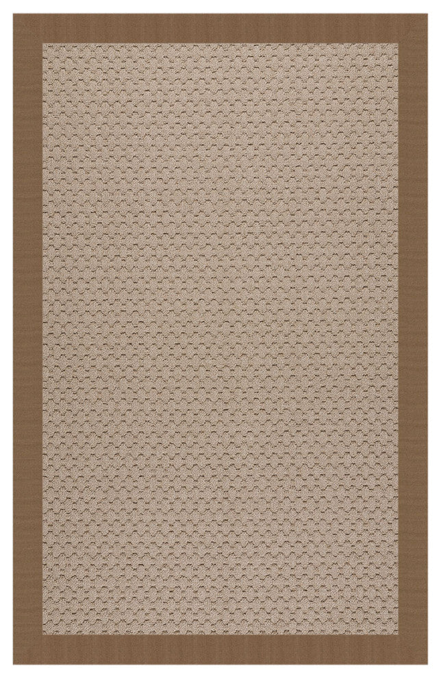 Zoe-Grassy Mountain Machine Tufted Rectangle Rug, Cafe, 3''x5''