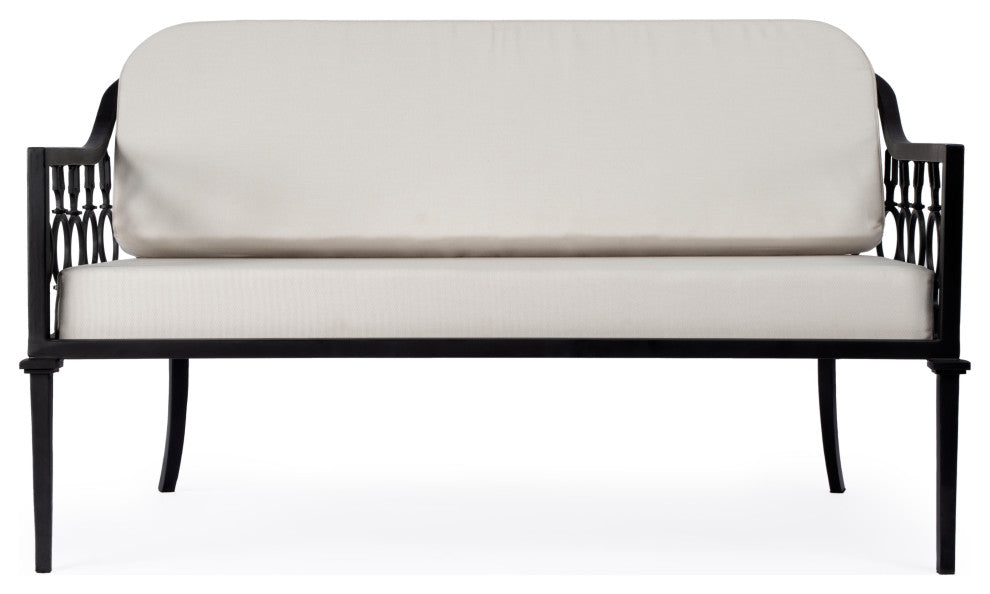 Southport Iron Upholstered Outdoor Loveseat