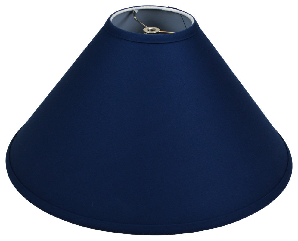 Fenchel Shades, 5"x18"x11" Spider Attachment Empire Lamp Shade, Linen Navy