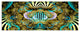 Magical Fairy Pattern Brown, Abstract Art on Canvas, 70"x28", 6 Panels