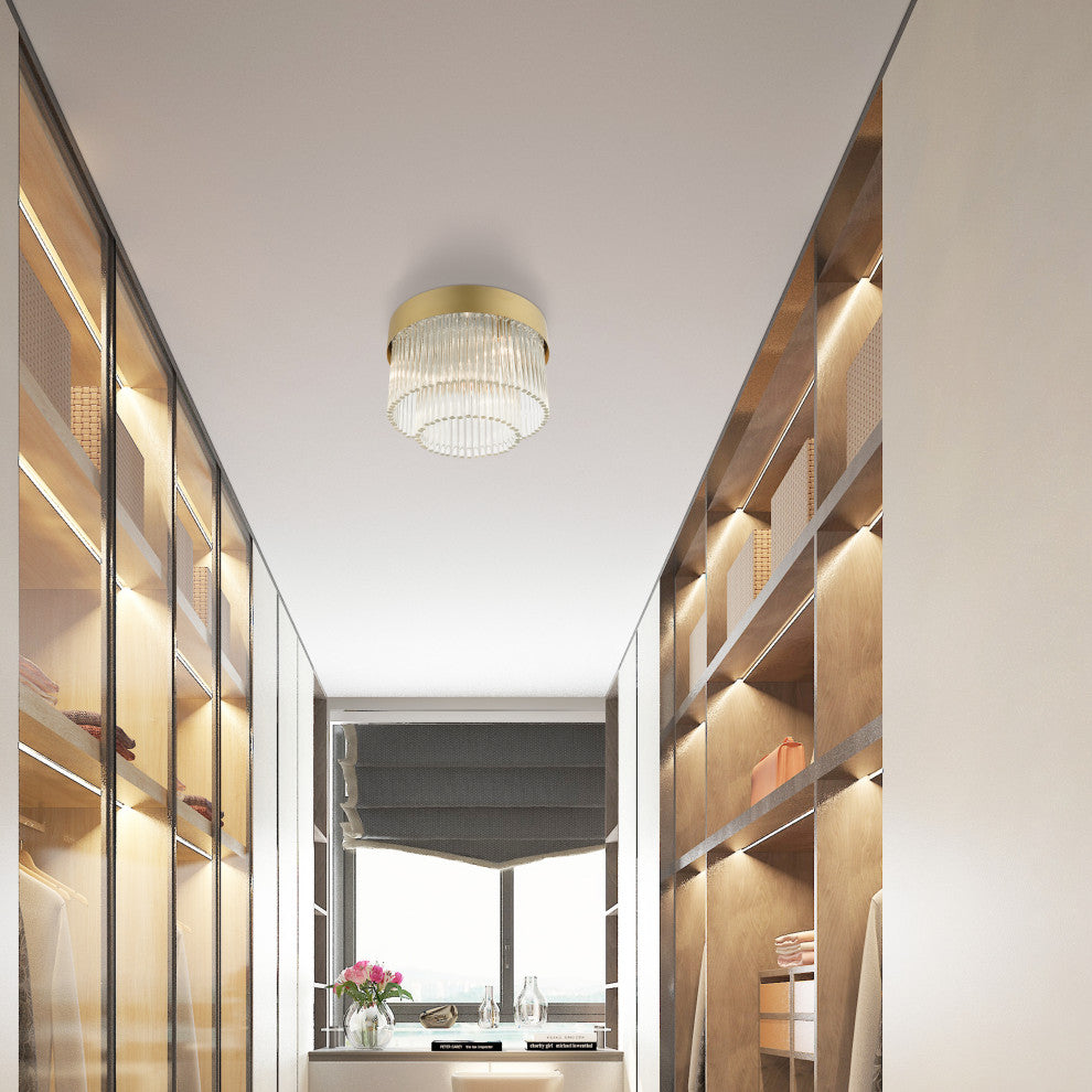 Livex Lighting Norwich 4 Light Brushed Nickel Linear Chandelier