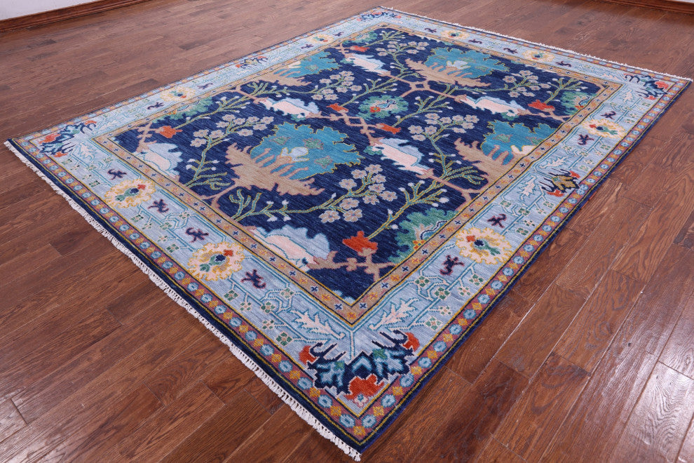 Turkish Oushak Hand-Knotted Rug 8' 3" X 10' 3" - Q15957