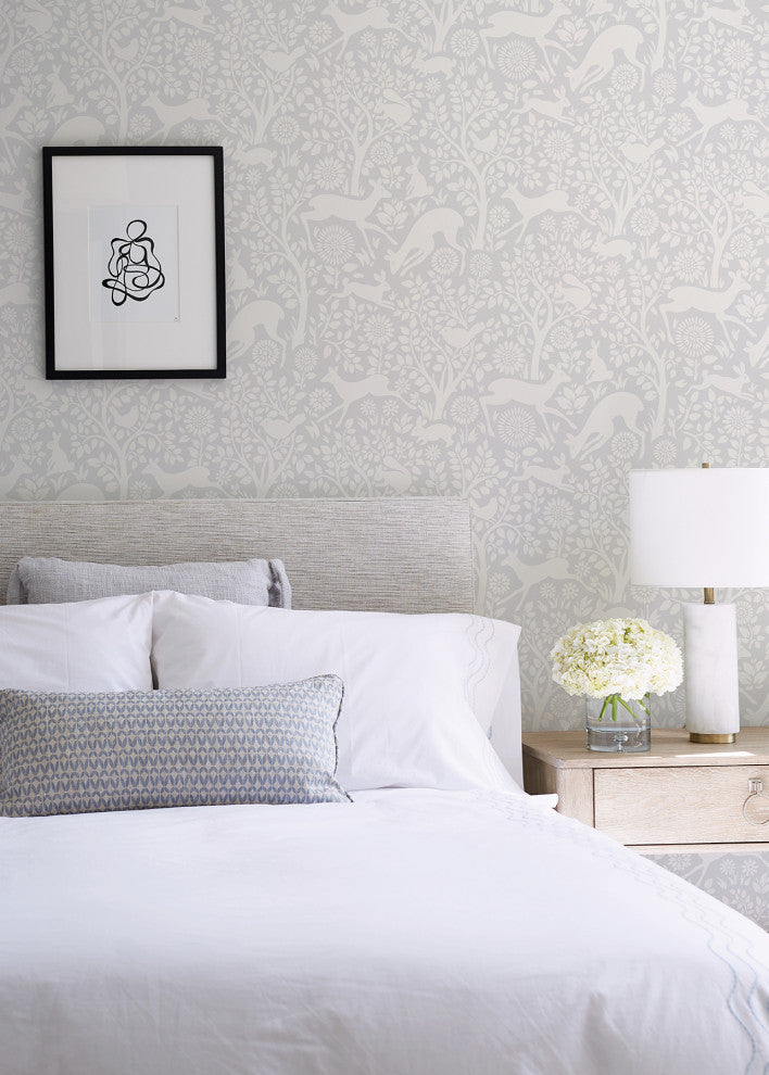 Gray Merriment Peel and Stick Wallpaper Bolt
