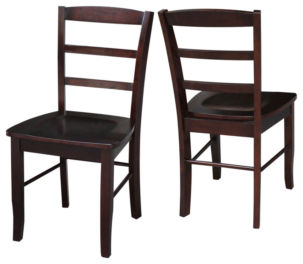 Set of Two Madrid Chairs, Rich Mocha