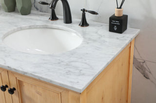 Home Living 22" Transitional Natural Wood-Light Bathroom Vanity