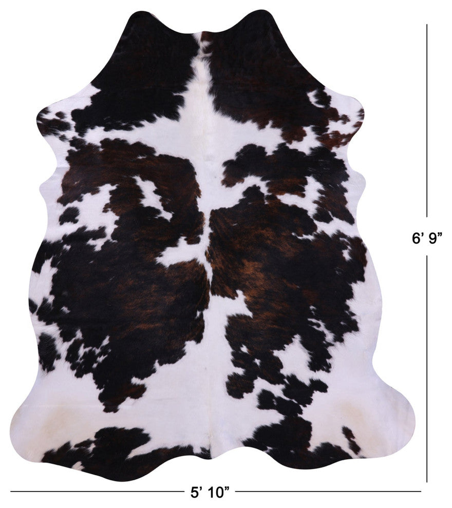 6' 9" X 5' 10" Natural Cowhide Rug C1900