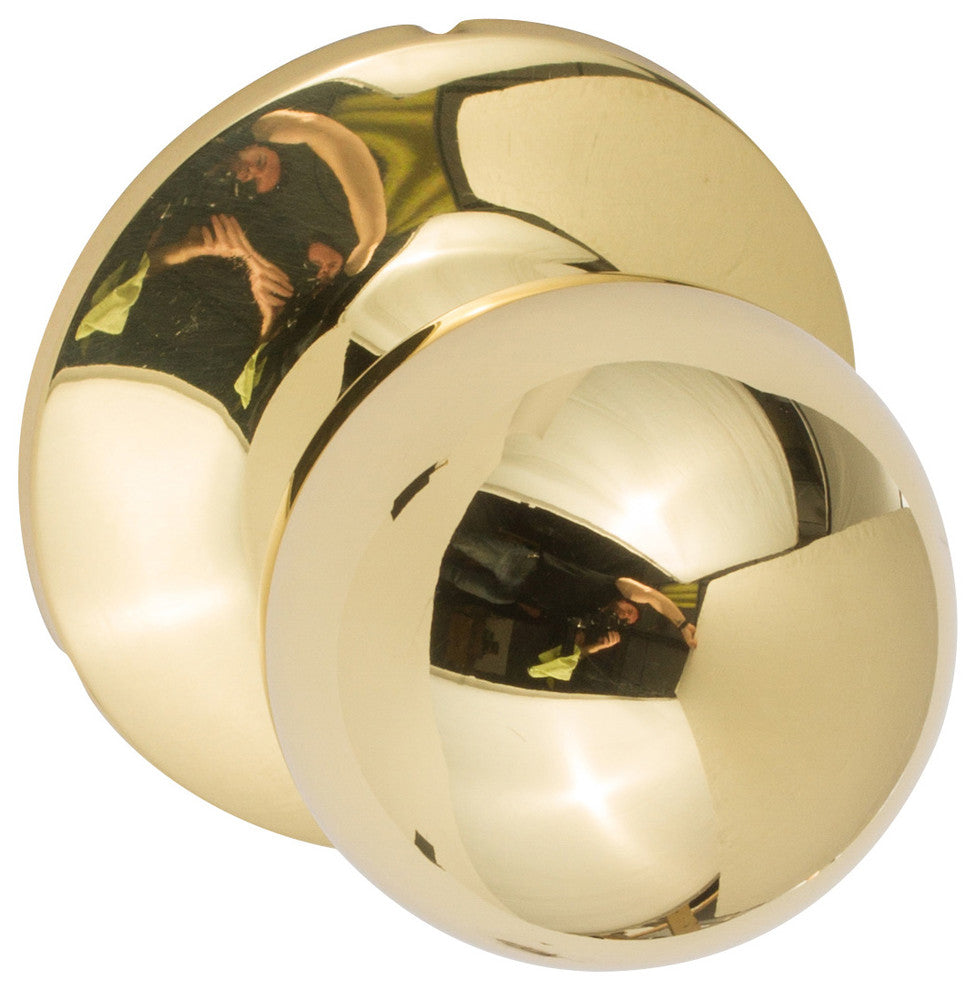 Contemporary Series Tahoe Dummy Knob, Polished Brass