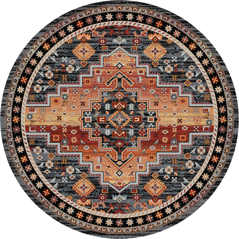 Persian Version, Red, 8' Round