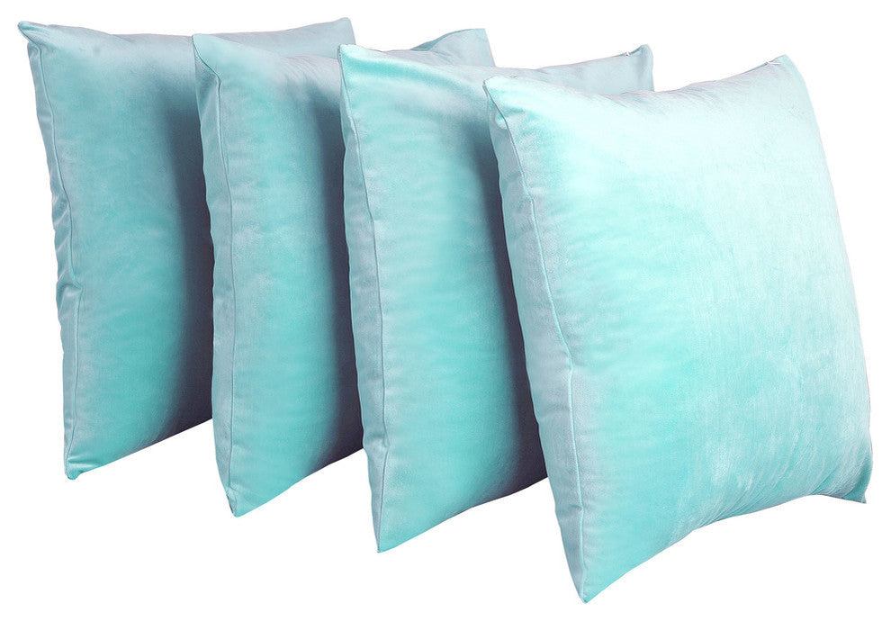 Supersoft Throw Pillow Cover 4 Piece Set, Limpet Shell