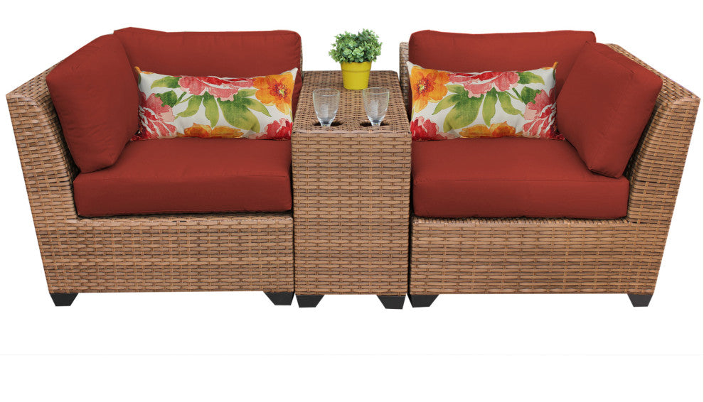 Laguna 3 Piece Outdoor Wicker Patio Furniture Set 03b