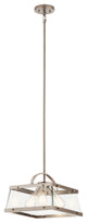 Kichler 52125CLP Three Light Pendant/Semi Flush Mount, Classic Pewter Finish