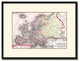 Europe Vintage Antique Map Wall Art, 16"x21"