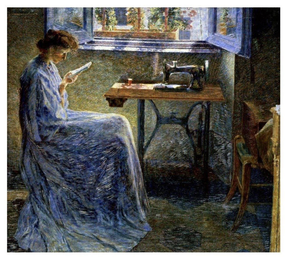 "The Romance of One Seamstress" Digital Paper Print by Umberto Boccioni, 32"x29"