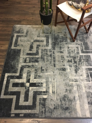 Distressed Bounty, Gray, 5'x8'