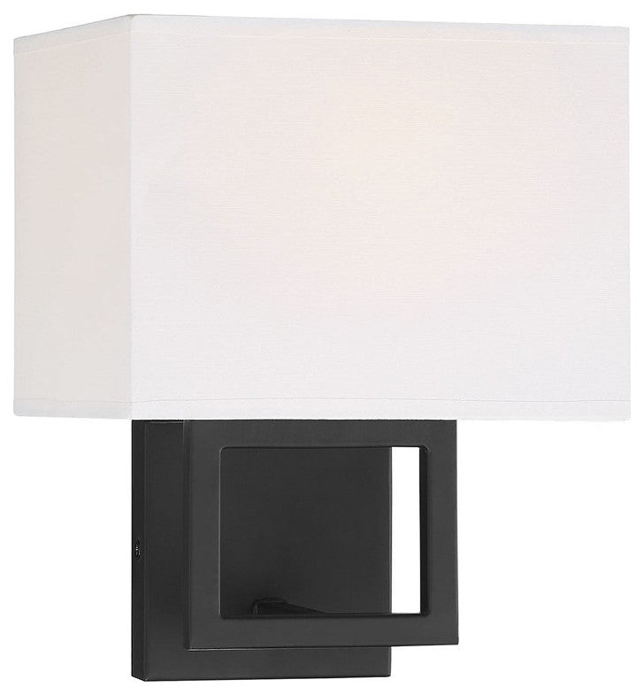 Savoy House Meridian 1 Light Wall Sconce Matte Black