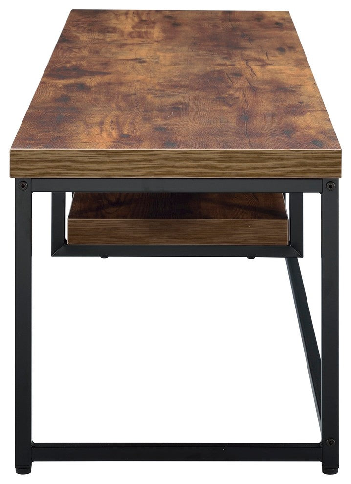 ACME Beth TV Stand, Weathered Oak and Black