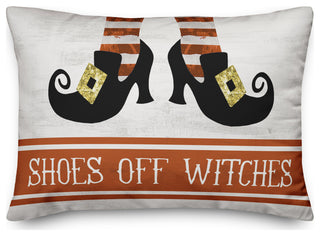 Shoes Off Witches 14x20 Spun Poly Pillow