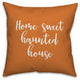 I Am Thankful For Every Moment in Beige 18x18 Throw Pillow Cover