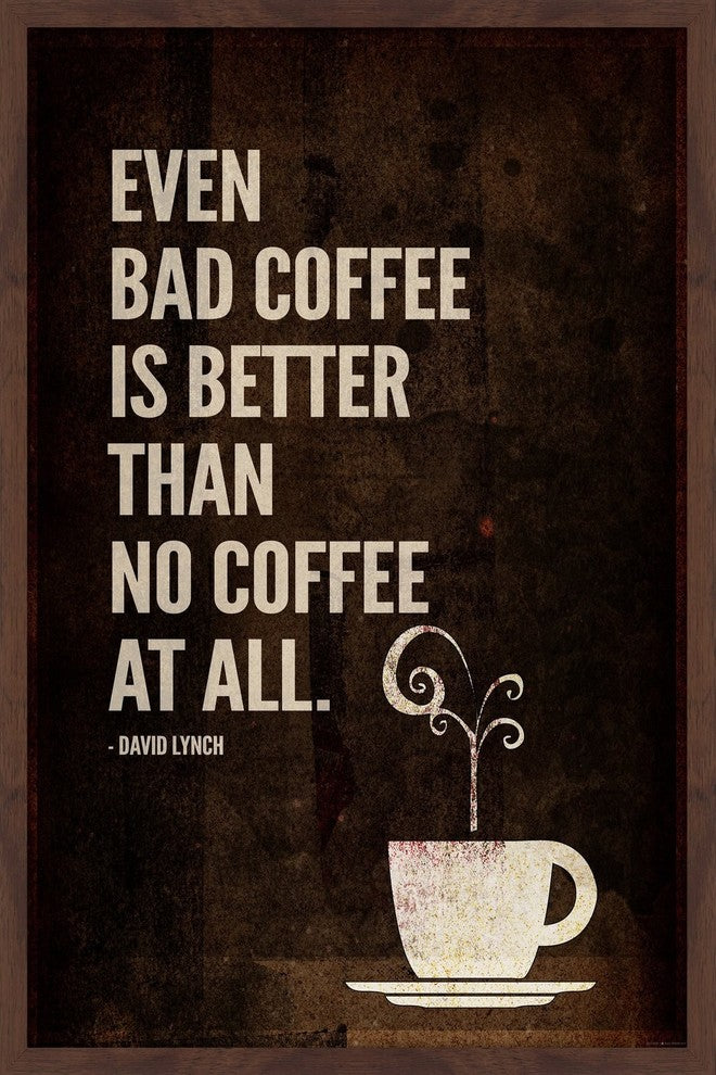 "Bad Coffee" Framed Painting Print, 20"x30"