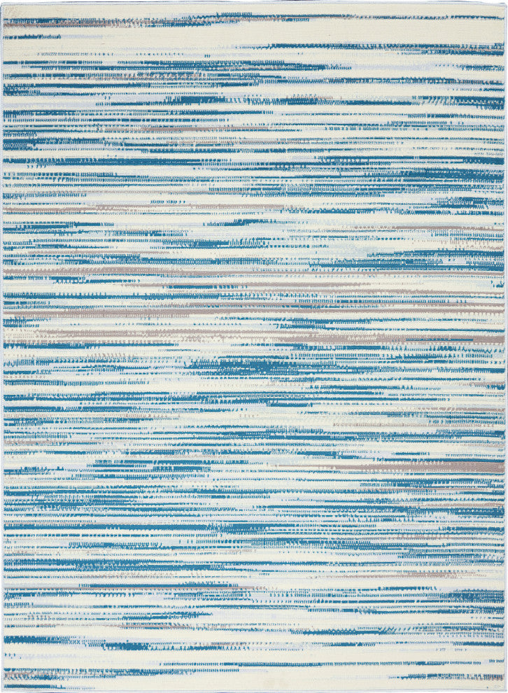 Nourison Jubilant 6' x 9' Blue Modern Indoor Area Rug