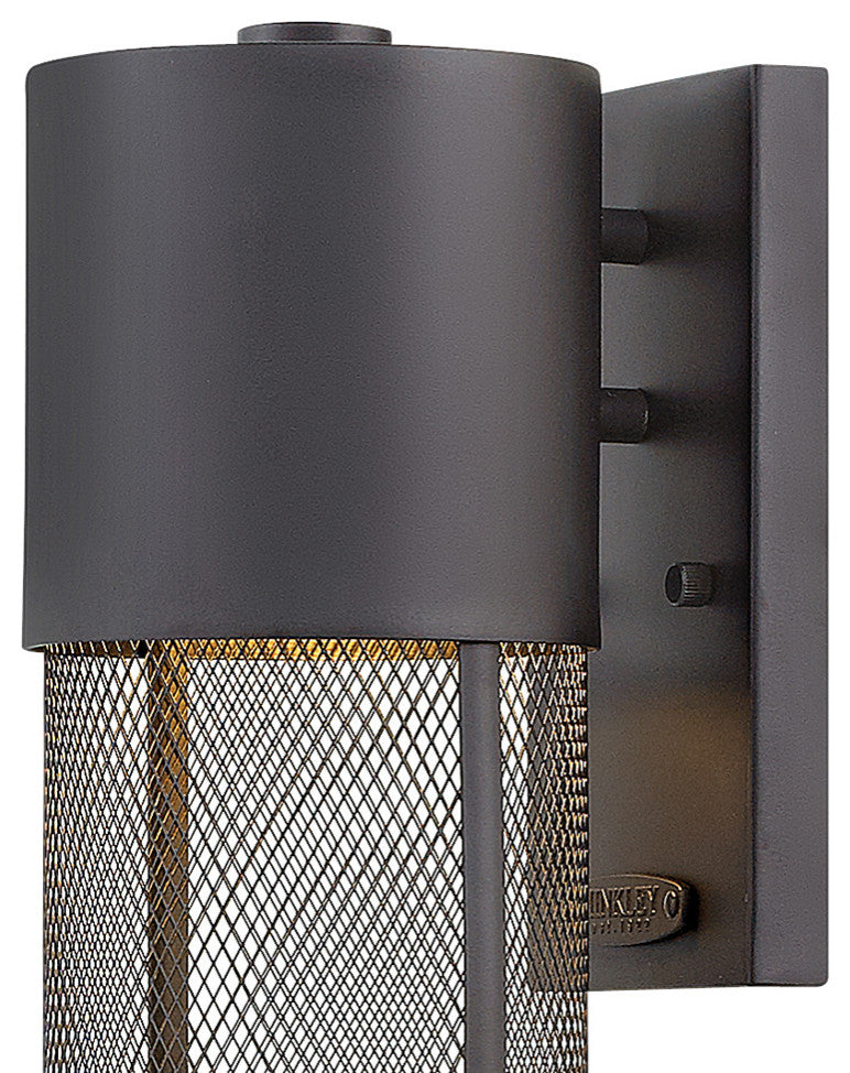 Hinkley Aria Medium Wall Mount Lantern, Black