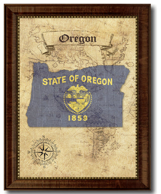 Oregon State Vintage Map, 18"x23"