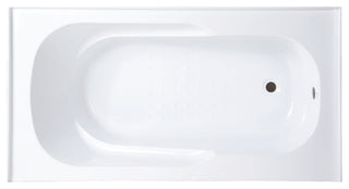 Ivy Alcove Soaking Bathtub with Apron Skirt, 60"x30", Right Hand Drain