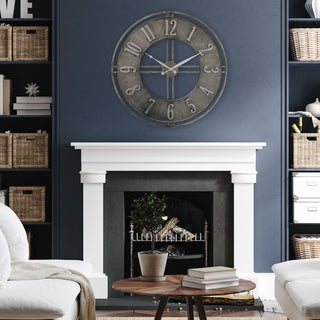 Urban Metal Industrial Clock 23.5 Inches