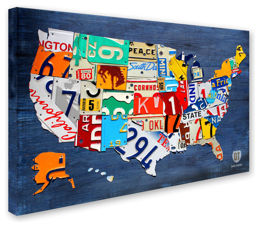 "USA Map" Canvas Art by Design Turnpike