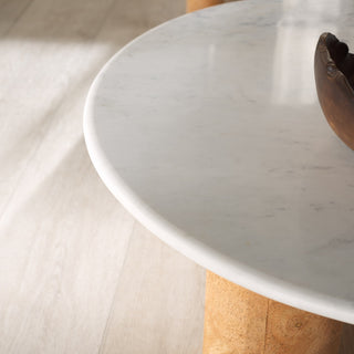 Safavieh Couture Marilynn Cork Coffee Table, White/Cork