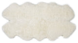Genuine Sheepskin Rug, Ivory, Four Pelt