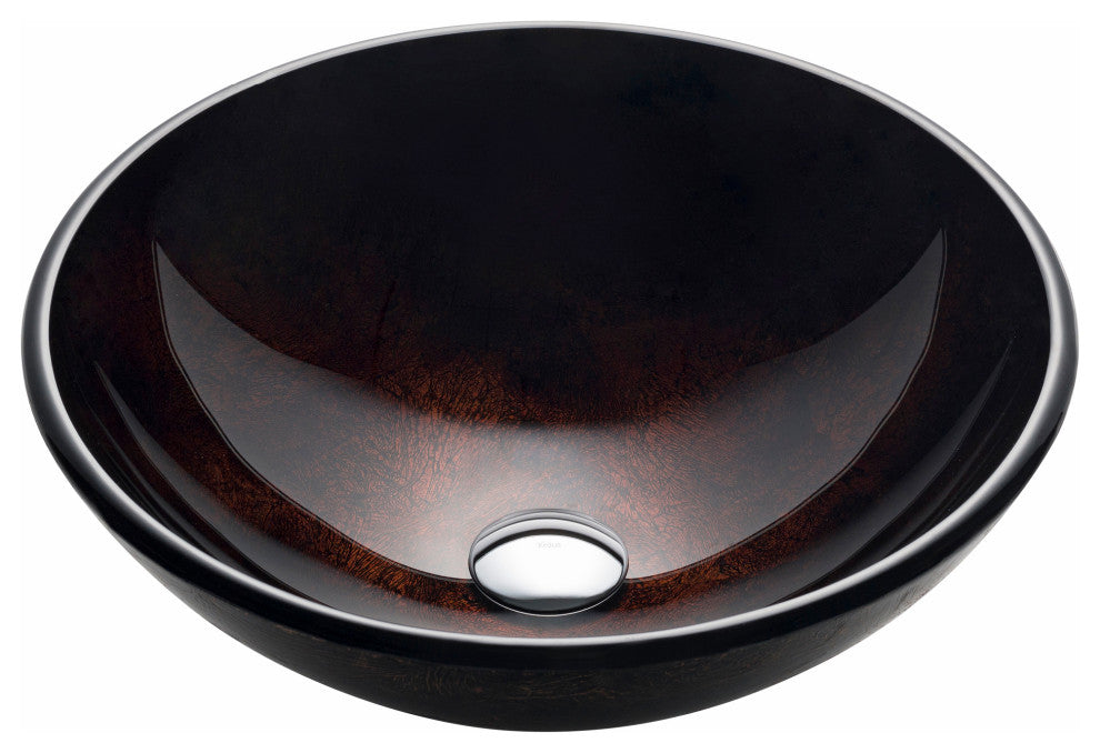 Pluto 16 1/2" Glass Vessel Bathroom Sink