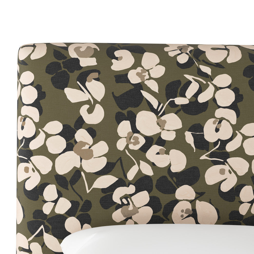 Queen Headboard, Color Block Floral Lg Camo