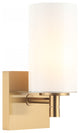Matteo Lighting S04901AGOP Wall Sconce, Aged Gold Brass Finish