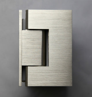 78"x35"x33" Frameless 90 Degree Shower Enclosure Wall Hinge, Brushed Nickel