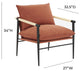 Cali Rust Accent Chair
